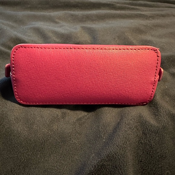 NWOT Tory Burch authentic small cosmetic bag color maroon - Picture 3 of 12